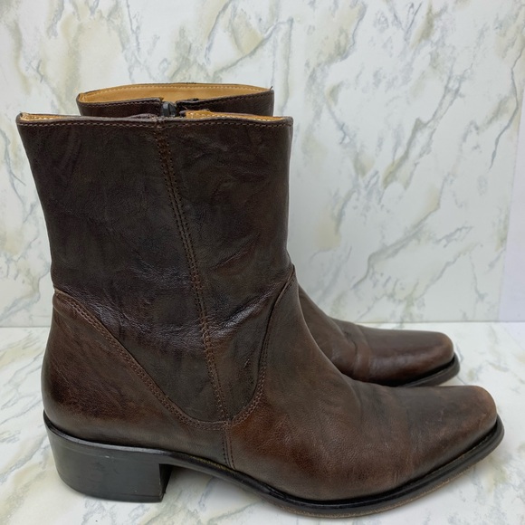 Vintage Kenneth Cole Boots The Way Leather sz 6.5 - Picture 1 of 6